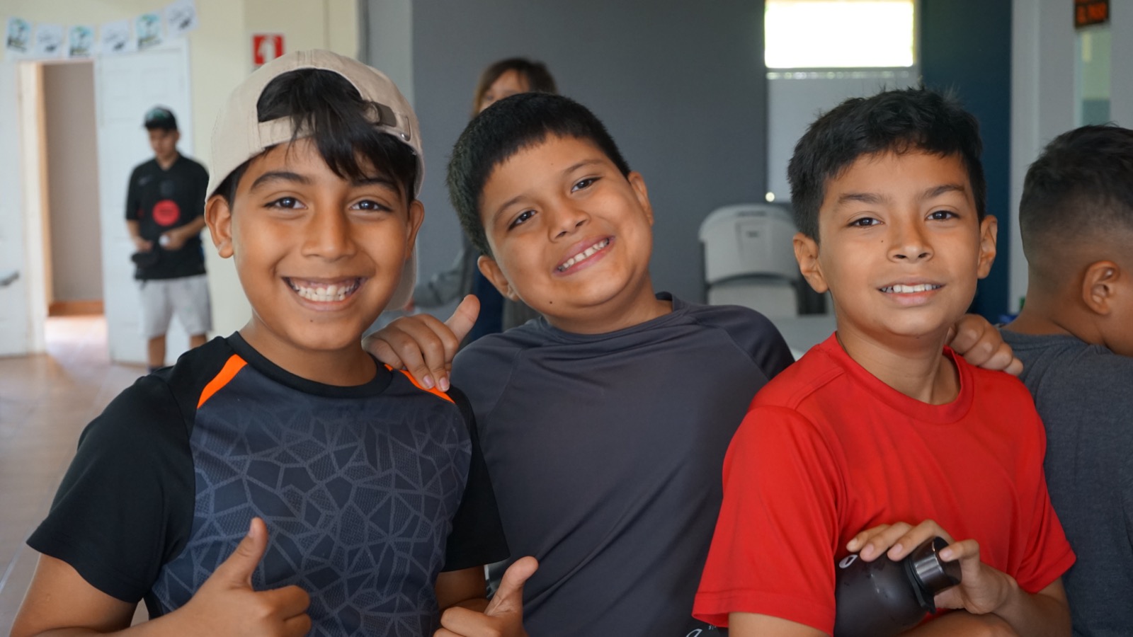 Happy campers at summer camp